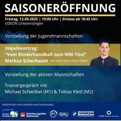 Saisoneröffnung 2025 / 2026