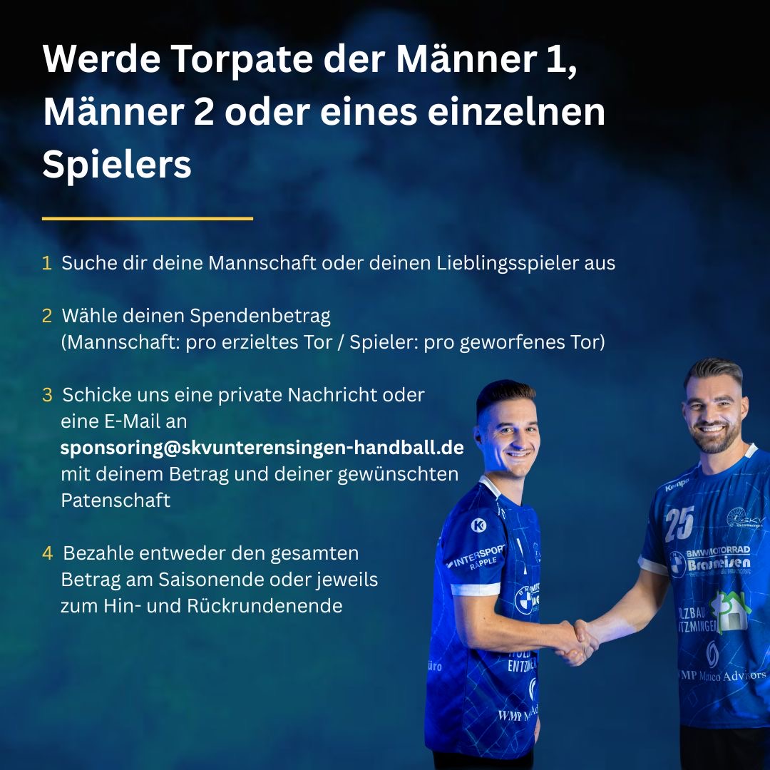Werde Torpate und unterstütze ein Team